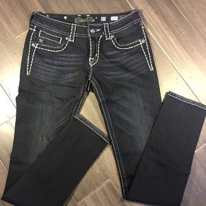 Miss Me Black Straight Leg Jeans